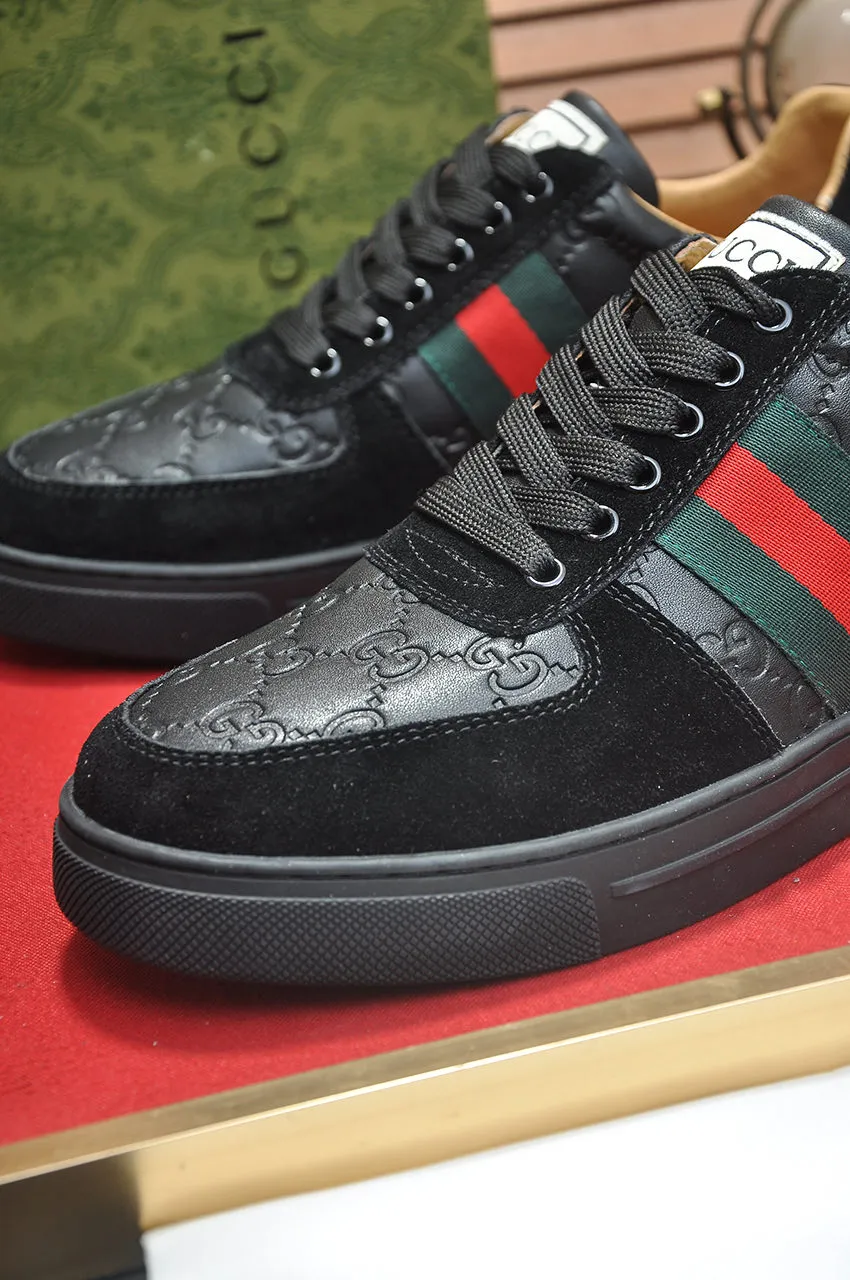Men's men's shoes💰440💶[GUCCI] official website 1:1 men's sports shoes are now on the market. They are made of original fabric + water-dyed sheepskin lining, plus the official website original 1:1 comfortable outsole. Fashionable and versatile, super comfortable and breathable. Standard shoe size 38/45 (custom-made size 45 is non-refundable)